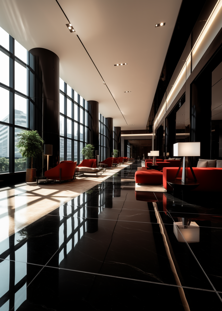 Rebeccachenw_the_lobby_area_of_the_hotel_has_dark_floors_in_the_086c077b-a7ca-444c-8b0e-d5dda0937eab
